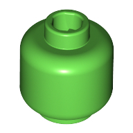 Lego hlava, světle zelená (4587895, 4159051)